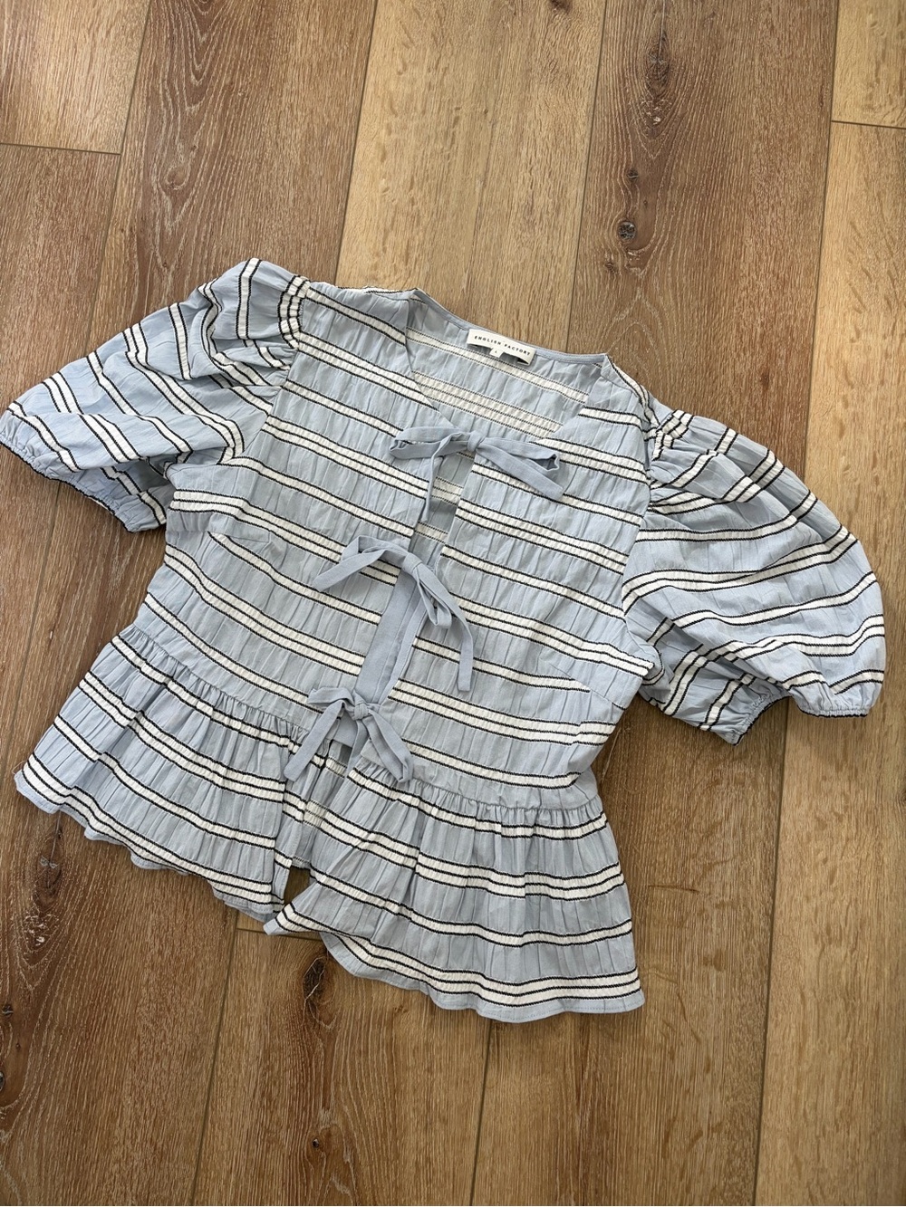 Women’s English Factory tie shirt